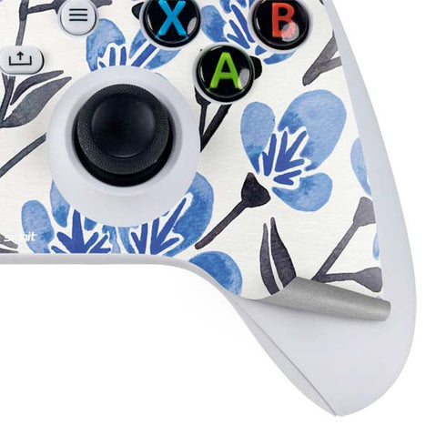Cat Coq Blue Cherry Blossoms Xbox Series S Controller Skin